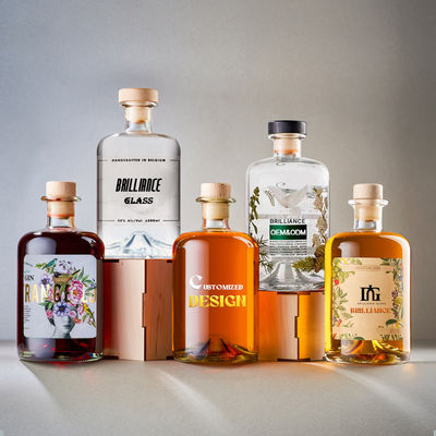슈퍼 플린트 글래스 리코어 500ml 700ml 750ml 술용 알코올 음료 유리 병