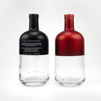 OEM/ODM 용납 반투명 및 매트 블랙 750ml 진 리커 병 코크 캡