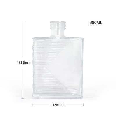 500ml 모던 데칼 크래프트 진 병 술 및 음료용 유리 OEM/ODM 허용