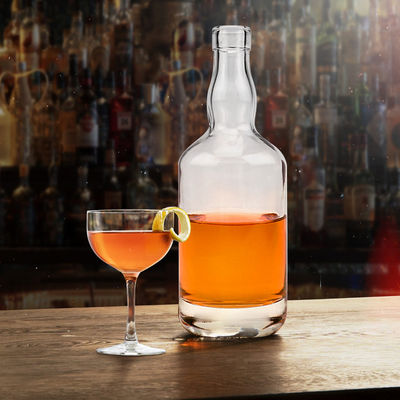 금 스탬프 인쇄 처리 샘플을 위한 특별한 유리 음료 병 350ml 500ml 750ml
