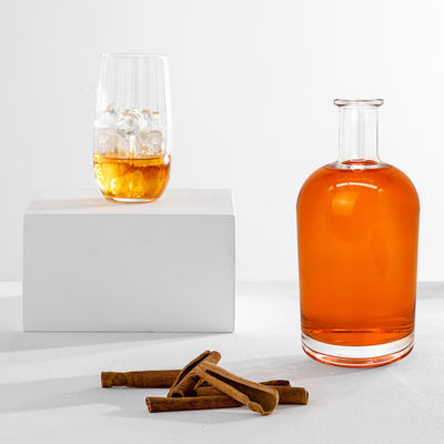 주문 용량 포도주 유리 병 테킬라 보드카 브랜디 위스키 럼 진 술 500ml/700ml/750ml