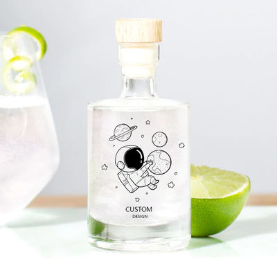 OEM/ODM 용납되는 음료용 유리병 500ml 750ml 럼 보드카 위스키 진 병