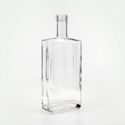 OEM/ODM 허용 50ml 100ml 200ml 500ml 광장 와인 유리 병 브랜디를 위해 보드카 위스키