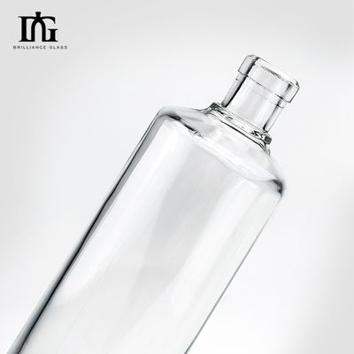 OEM/ODM 슈퍼 플린트 재료 유리 보드카 위스키 럼 스피릿 병 코크 스크루 캡