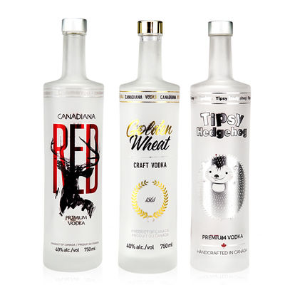 750ml 700ml 시카고 스타일 유리 와인 병 목재 코크 캡과 사용자 지정 로고