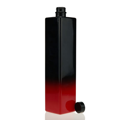 음주 병 블랙 레드 페인팅 750ml 광 유리 주스 병 음료 코크 미니 와인