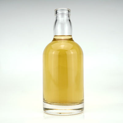 사용자 지정 로고 모양 폐쇄 750ml 뚜?? 이 있는 술용 텅 빈 독특한 유리 병