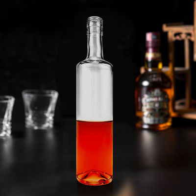 맞춤형 모양 700ml 750ml 1000ml 유리 몸 Vodka 술 진 빈 위스키 병