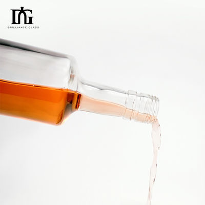 맞춤형 모양 700ml 750ml 1000ml 유리 몸 Vodka 술 진 빈 위스키 병