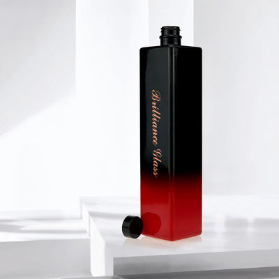 700ml/750ml 쿼드 와드카 병 끝 크리스탈 유리 사용자 지정 로고 및 스프레이 컬러 프로세스