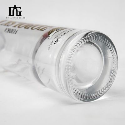 750ml 긴 목 실린더 푸른 색 페인트 유리 술 위스키 보드카 음료 병