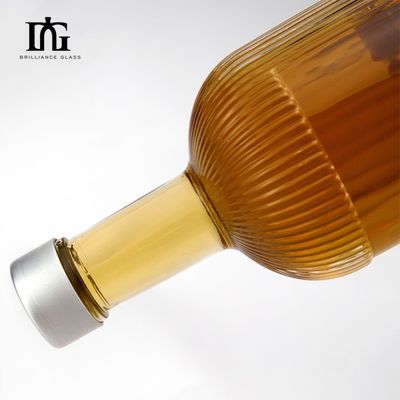 유리 목걸이 재료 750ml 알코올 병 사용자 지정 로고 인쇄 및 우아한 디자인