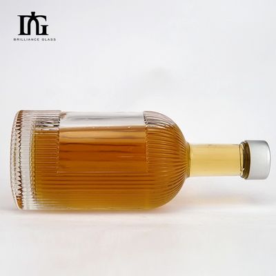 유리 목걸이 재료 750ml 알코올 병 사용자 지정 로고 인쇄 및 우아한 디자인