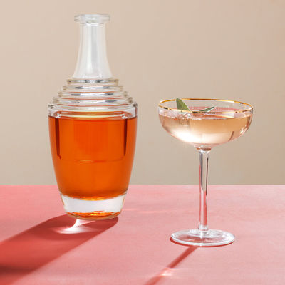 룸 위스키 보드카와 코크 봉호를 위한 200ml 독보적인 디자인 유리 병