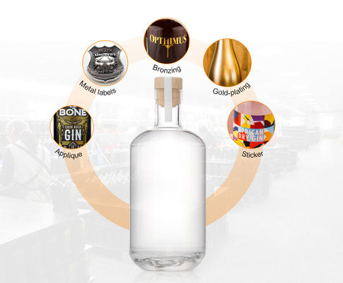 다른 음료 여성 맞춤형 몸 모양 600ml 럼 보드카 위스키 유리 병 OEM/ODM
