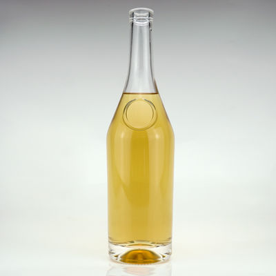 술 및 음료 700ml 코크 막대 브랜디를 위한 투명한 유리 병