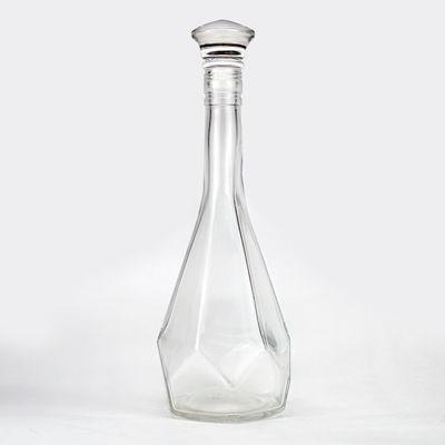 보드카 500ml 블루 글래스 위스키 스피릿 병 코크와 나사 캡