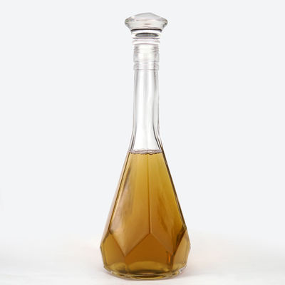 보드카 500ml 블루 글래스 위스키 스피릿 병 코크와 나사 캡