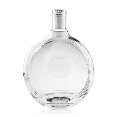500ml 700ml 750ml 얼음 표면 취급을 위한 유리 병 진 보드카 위스키 음주