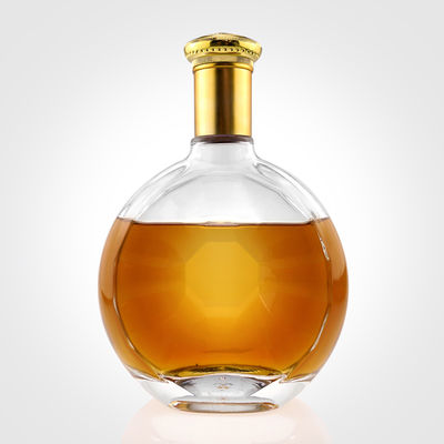 500ml 700ml 750ml 얼음 표면 취급을 위한 유리 병 진 보드카 위스키 음주