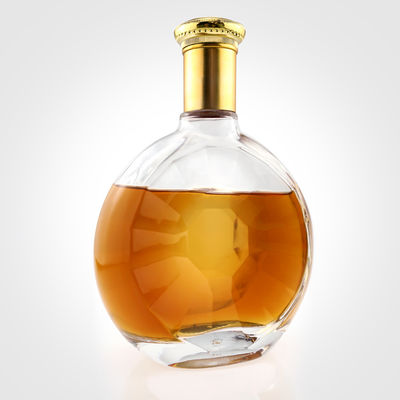 500ml 700ml 750ml 얼음 표면 취급을 위한 유리 병 진 보드카 위스키 음주