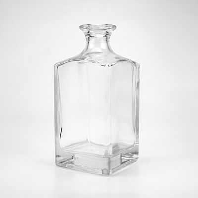 캡 타입 코크 스크루 둘 다 750ml 정사각형 모양 유리 진 위스키 술 병 약국