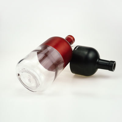 OEM/ODM 용납 반투명 및 매트 블랙 750ml 진 리커 병 코크 캡