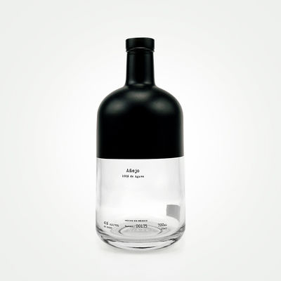 OEM/ODM 용납 반투명 및 매트 블랙 750ml 진 리커 병 코크 캡