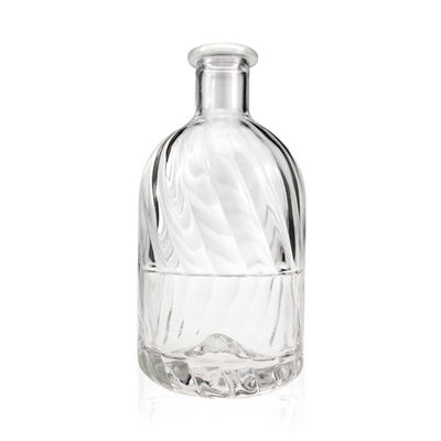 정수 와인 알코올 럼 브랜디를 위한 맞춤형 조각 375ml 500ml 700ml 유리 병