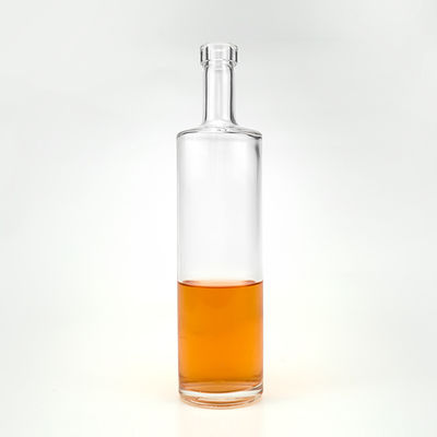 맑은 매트 블랙 글래스 술 병 750ml 노르딕 진 위스키 보드카 술 및 음료
