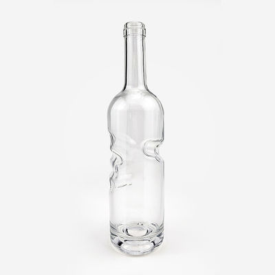 술과 와인을 위한 유리 병 750ml 화면 인쇄 핫 스탬핑 grave