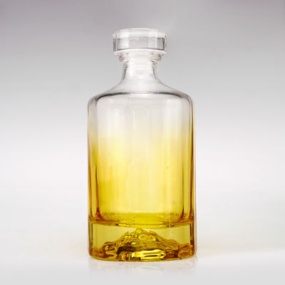 맑은 빈 유리 발카노 바닥 보드카 진 럼 테킬라 위스키 브랜디 스피릿 병 500ml 750ml
