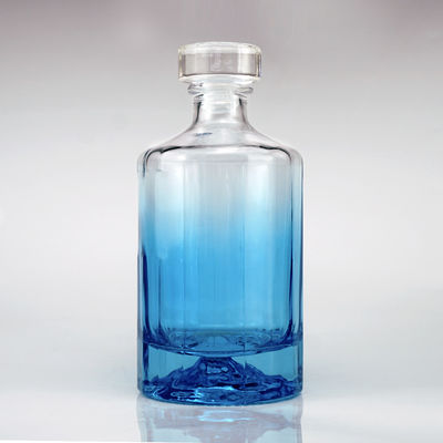맑은 빈 유리 발카노 바닥 보드카 진 럼 테킬라 위스키 브랜디 스피릿 병 500ml 750ml