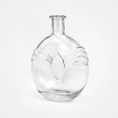 500ml 700ml 맑은 유리 병 브랜디를 위한 막대기 코크와 함께