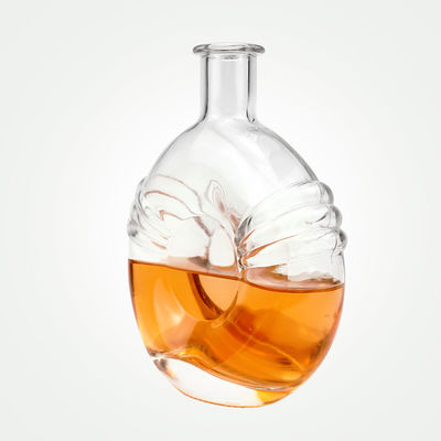 500ml 700ml 맑은 유리 병 브랜디를 위한 막대기 코크와 함께