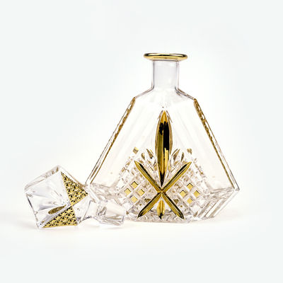 650ml/700ml/750ml 용량과 유리 코크로 된 유리 브래ಂದಿ 병