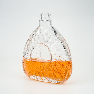 수용 가능한 고객 로고 750ml 75cl 맑은 유리 술 병