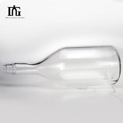 사용자 지정 로고 용납 1750ml 빈 실린더 와인을위한 얼음 유리 보드카 병