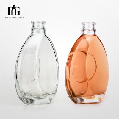 캡 타입 코크 스크루 양류 음료 500ml 750ml 특수 모양 맑은 유리 병