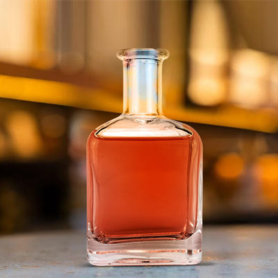 유리 목걸이 재료 350ml 빈 데칼 로고 사각형 술병