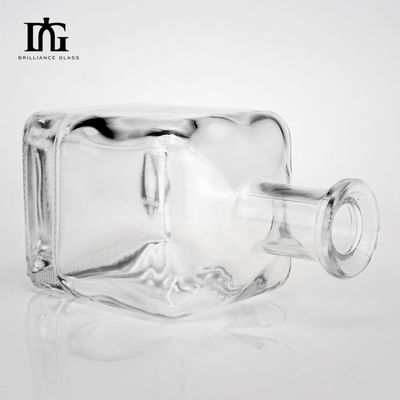 유리 목걸이 재료 350ml 빈 데칼 로고 사각형 술병