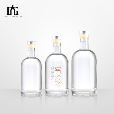 유리 알코올 병 스피릿 보드카 술 병 350ml 700ml 750ml 노르딕 투명