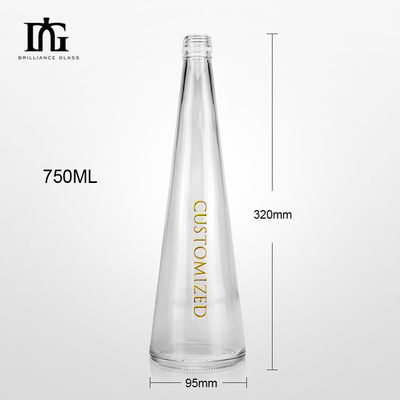 커크 스크루 캡과 함께 700ml 750ml 유리 병