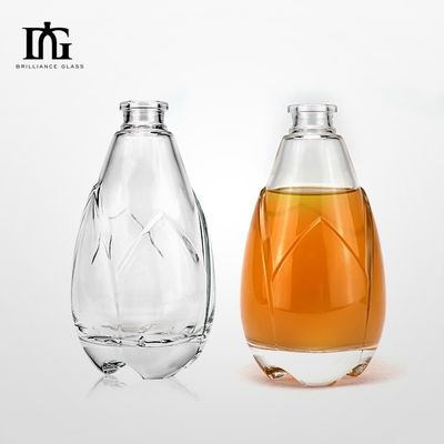 용납 OEM/ODM 500ml 스크린 프린팅과 함께 유리 진 병