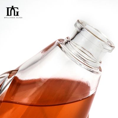 용납 OEM/ODM 500ml 스크린 프린팅과 함께 유리 진 병