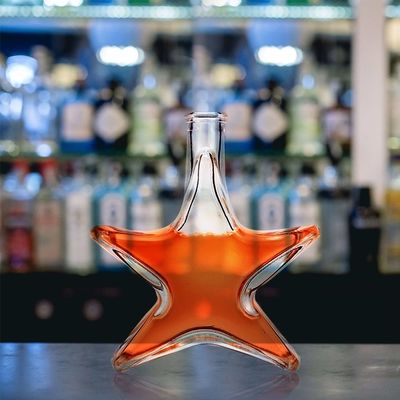 좋은 200ml 유리 병 진 럼 브랜디 보드카 OEM / ODM 및 매트 표면 허용