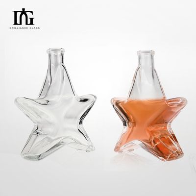 좋은 200ml 유리 병 진 럼 브랜디 보드카 OEM / ODM 및 매트 표면 허용