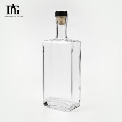 주문용 조각 된 유리 병 700ml 진 럼 빈 700ml 750ml 보드카 위스키 브랜디