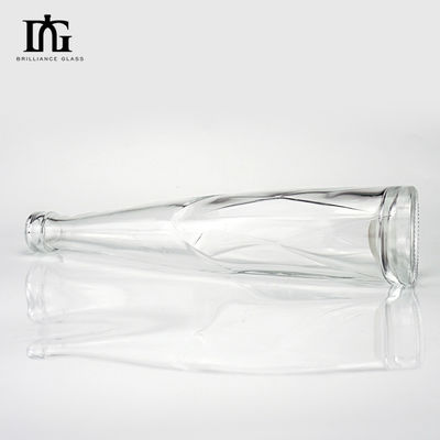 유리 재료 330ml 500ml 디자인 콘 과일 와인 음료 병 알루미늄 뚜??