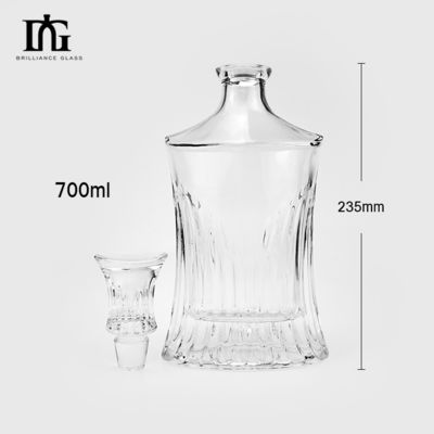 목걸이 재료 700ml 크리스탈 위스키 디칸터 음주 및 음료용 사용자 지정 로고